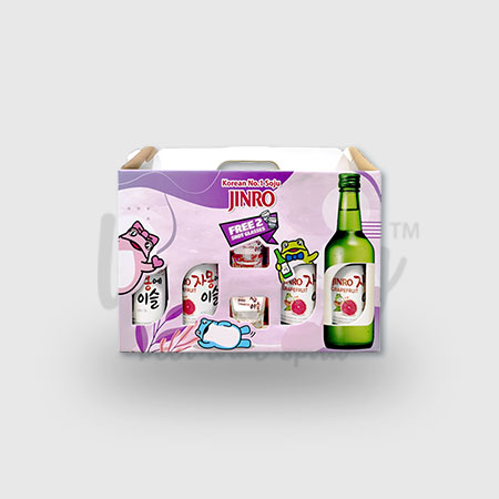 JINRO Promotion Set - 1 Set (4 bottles) + FREE Shot Glasses