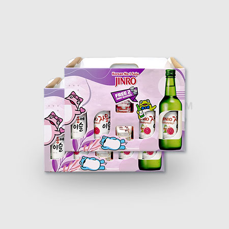 JINRO Promotion Set - 2 Sets (8 bottles) + FREE Shot Glasses